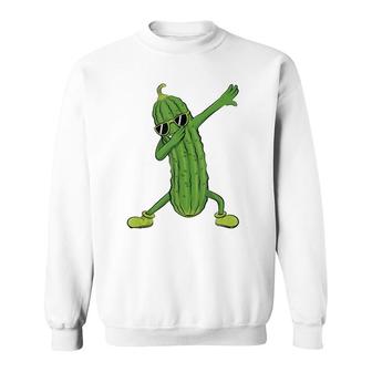 Dabbing Pickle Dancing Cucumber Lover Funny Gifts Sweatshirt - Thegiftio UK
