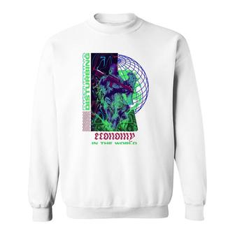 Disturbing Economy - Sad Aesthetic Edgy Streetwear Sweatshirt - Seseable