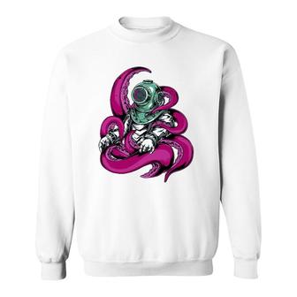 Diver Octopus Scuba Dive T Sweatshirt - Thegiftio UK