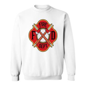 Fire Dept Firefighter Proud Job Idea Sweatshirt - Seseable
