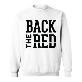 Firefighter The Back Red Black Graphic Meaningful Sweatshirt - Seseable