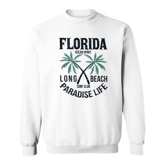 Florida Coconut Tree Ocean Aesthetic Gift 2022 Sweatshirt - Thegiftio UK