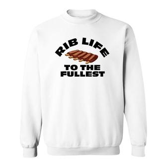 Funny Bbq Accessory Gift Idea For Dad Meat Smoking Rib Lover Sweatshirt - Seseable