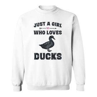 Funny Duck Gifts For Teen Girls Cute Duck Sweatshirt | Mazezy