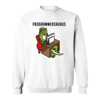 Funny Programmerrex Dinosaur Programming Coding Nerd Gift Sweatshirt | Mazezy