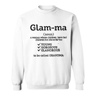 Glamma Denifition Noun Attractive Gift 2022 Sweatshirt - Thegiftio