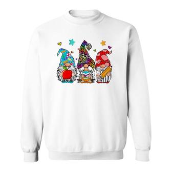 Gnome Back To School Teacher Student First Day Class Of 2021 Ver2 Sweatshirt - Seseable