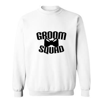 Groom Squad Groom Bachelor Party Black Sweatshirt - Seseable