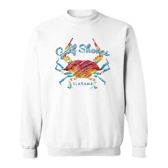 Gulf Shores Al Alabama Blue Crab Sweatshirt | Mazezy
