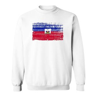 Haitian Flag Ancestry Gift Haiti Sweatshirt | Mazezy AU