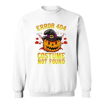 Halloween Easy Costume Not Found Funny Humor Men Women Kids Sweatshirt - Seseable