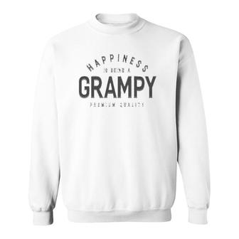 Happiness Is Being A Grampy Fathers Day Men Gift Sweatshirt | Mazezy