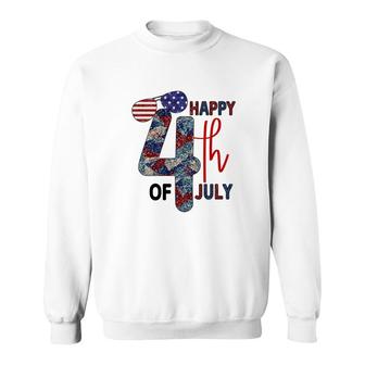 Happy 4Th Of July Vintage Graphic July Independence Day 2022 Sweatshirt - Seseable