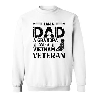 I Am A Dad Grandpa And A Vietnam Veteran Shoes Sweatshirt - Seseable