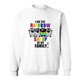 I Am The Rainbow Sheep Of My Family Funny LGBT Pride Gift Idea Sweatshirt - Seseable
