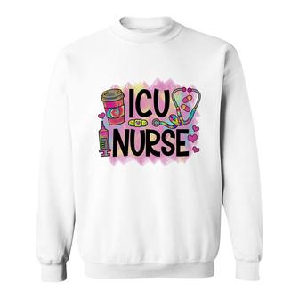 Icu Nurse Nurses Day Colorful 2022 Sweatshirt - Seseable
