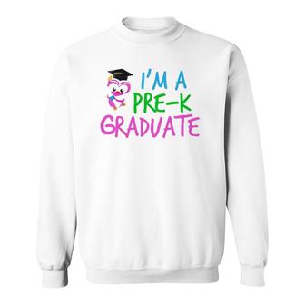 Kids Cute Preschool Graduation Prek Graduate Girl Sweatshirt - Seseable