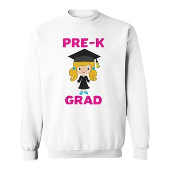 Kids Cute Preschool Pre-K Graduation Gift Girls Graduate Sweatshirt - Seseable