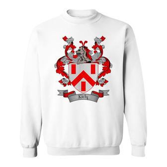 Kiely Coat Of Arms | Kiely Surname Family Crest Sweatshirt - Seseable