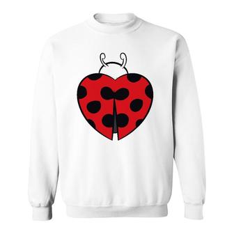Ladybug Heart Love Ladybugs Gift Sweatshirt | Mazezy CA