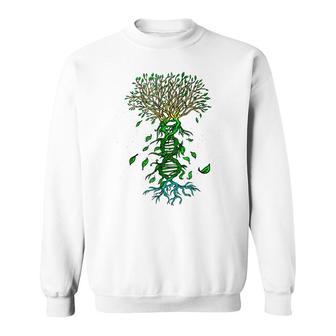 Life Tree Dna Earth Day Cool Nature Lover Environmentalist Sweatshirt - Seseable