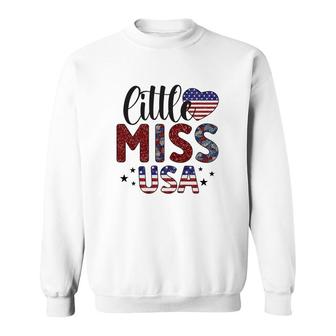 Little Miss Liberty July Independence Day Usa 2022 Sweatshirt - Seseable