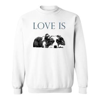 Love Is Aussi Australian Shepherd Sweatshirt - Thegiftio UK