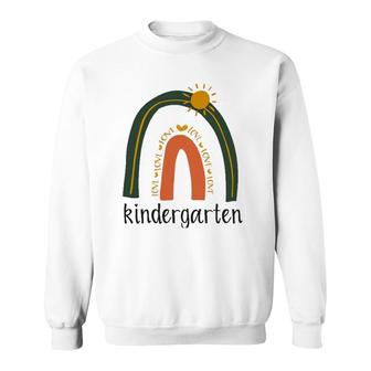Love Rainbow Proud Nursery Preschool Kindergarten Teacher Sweatshirt - Seseable