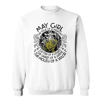 May Girl The Soul Of A Mermaid Sweatshirt | Mazezy