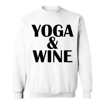 Meditation Yoga Wine Tees Alcohol Fitness Women Gift Sweatshirt - Monsterry