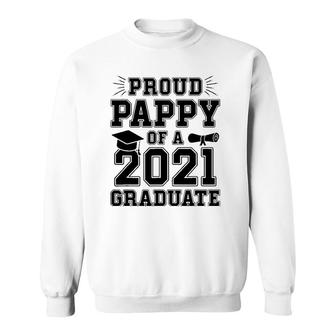 Mens Proud Pappy Of A 2021 Graduate School Graduation Grandpa Sweatshirt - Seseable