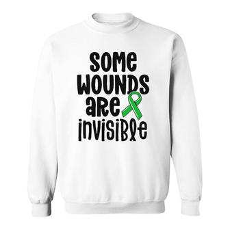 Mental Health Awareness Some Wounds Are Invisible Sweatshirt - Seseable