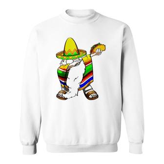 Mexican Dabbing Gnome Cinco De Mayo Poncho Sombrero Taco Sweatshirt - Seseable