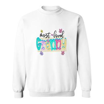 Most Loved Granny In The World From Daughter With Love Grandma New Sweatshirt - Seseable