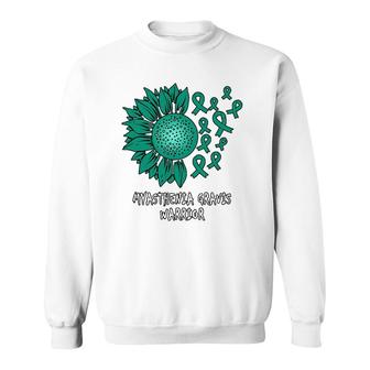 Myasthenia Gravis Awareness Sunflowers Warrior Sweatshirt - Seseable