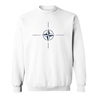 Nato Insignia Allied Forces Wind Rose Sweatshirt | Mazezy