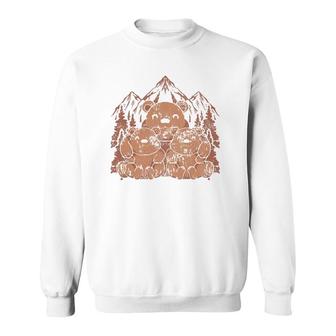 Outdoor Mountains Brown Bear Animal Nature Bear Sweatshirt - Thegiftio UK