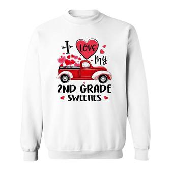 Ph Cute Truck Valentines Day 2Nd Grade Teacher Costume Sweatshirt - Seseable