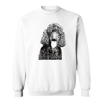 Poodle Face Dog Mom Or Dad Christmas Gift Sweatshirt - Monsterry DE