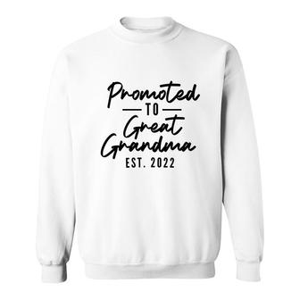 Promoted To Grandma 2022 Mothers Day New Sweatshirt - Seseable