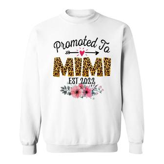 Promoted To Mimi 2022 First Time Mothers New Mom To Be Gift Sweatshirt - Seseable