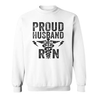 Proud Husband Of An Rn Nurse Frontline Healthcare Hero Sweatshirt - Seseable