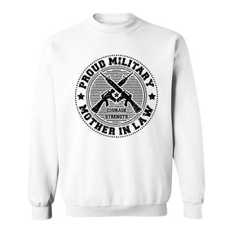 Proud Military Mother In Law - Family Of Soldiers Vets Sweatshirt - Seseable