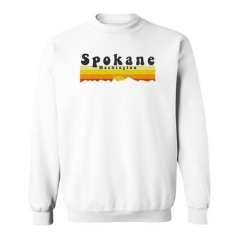 Retro Vintage Spokane Washington Vacation Sweatshirt | Mazezy