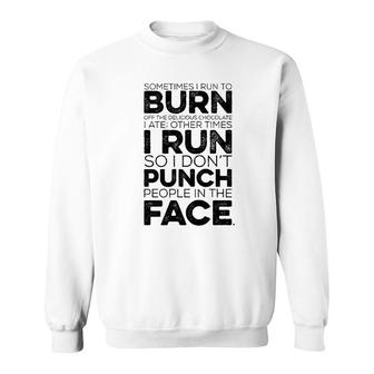 Running Motivational Sarcastic Gifts Sweatshirt - Seseable