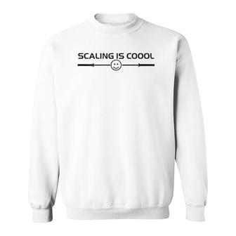 Scaling Is Cool Smiling Barbell Sweatshirt | Mazezy