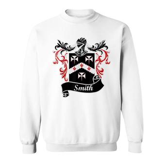 Smith Coat Of Arms Surname Last Name Family Crest Sweatshirt - Seseable