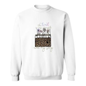 The Lord Of My Strength And My Song Flower And Leopard Christian Style Sweatshirt - Seseable