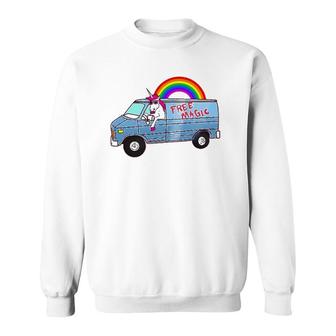 Unicreep Free Magic Creepy Unicorn Sweatshirt - Thegiftio