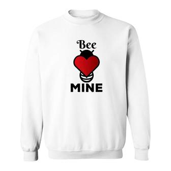 Valentines Day Bee Mine Funny Heart Tees Couple Gifts Sweatshirt - Monsterry